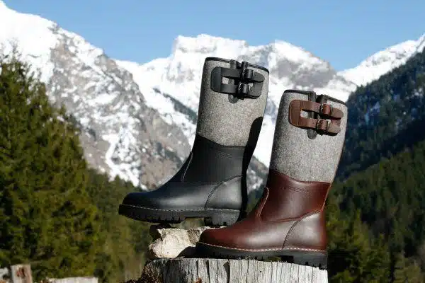Grenzenlos- Polar Leder-Filz Winterstiefel zwiegenäht