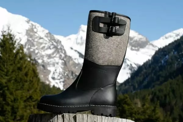 Grenzenlos- Polar Leder-Filz Winterstiefel zwiegenäht – Bild 10